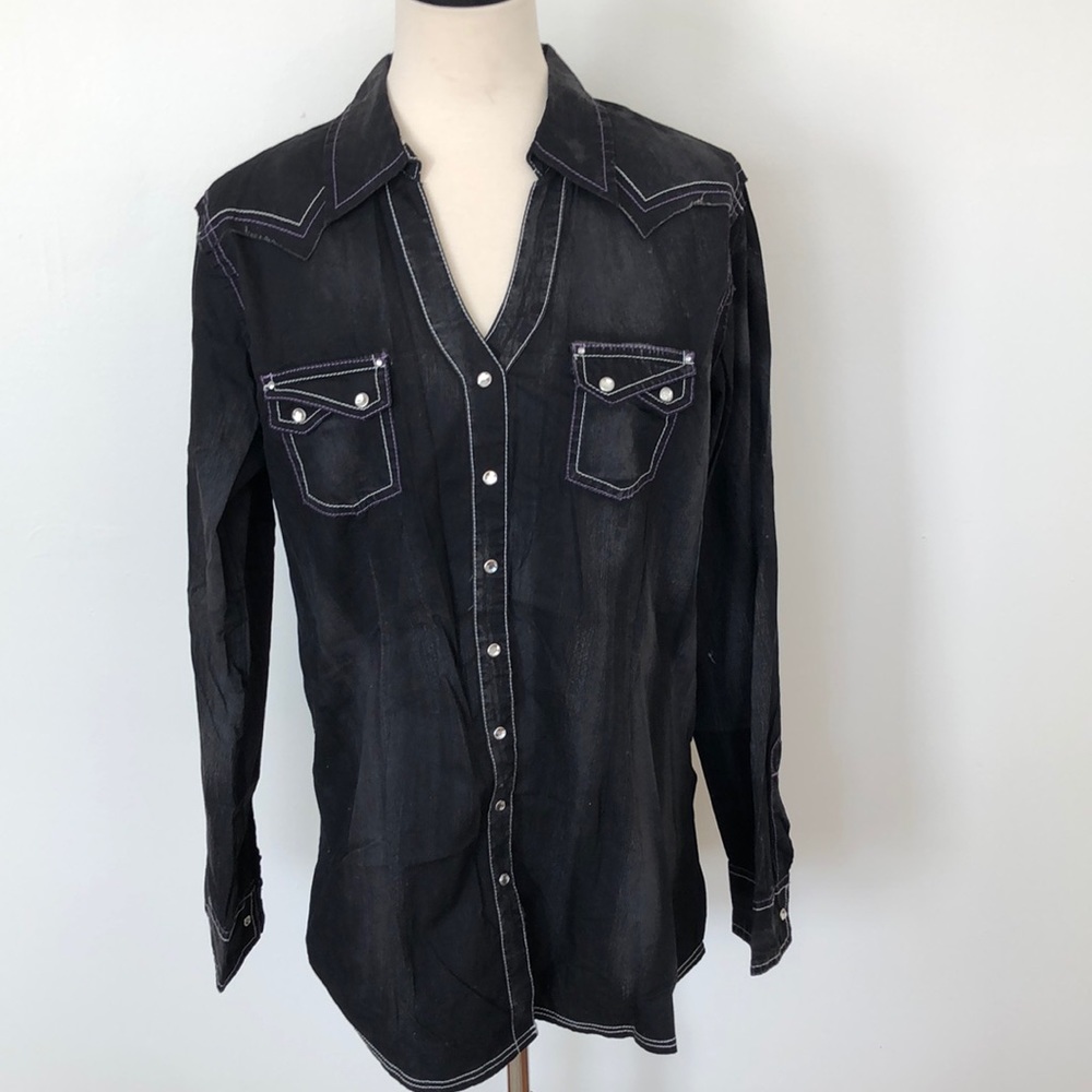 Lg Rock 47 Wrangler Long Sleeve Snap Down Shirt